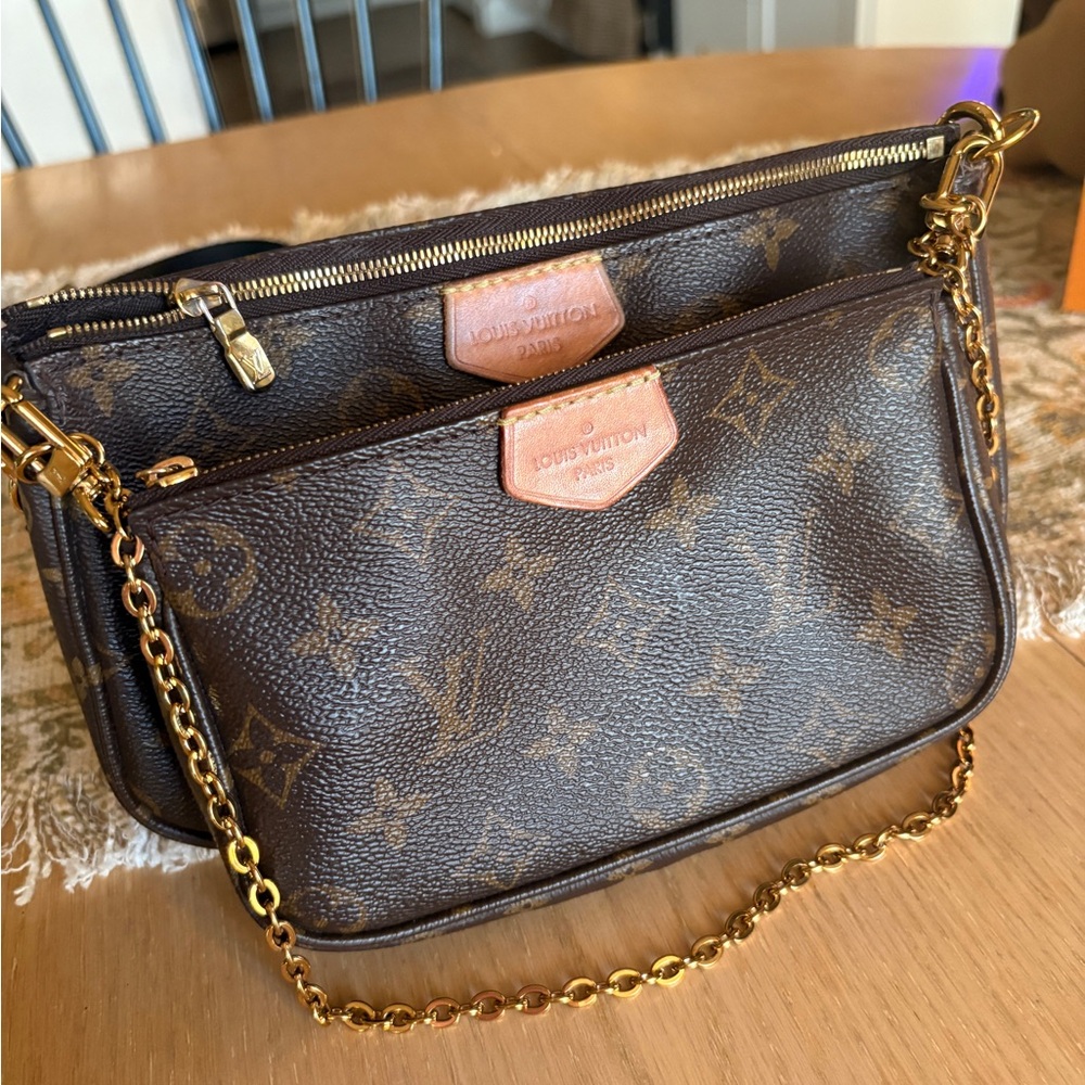 Louis Vuitton Monogram Canvas Multi Pochette Purse and Strap - Picture 3 of 8